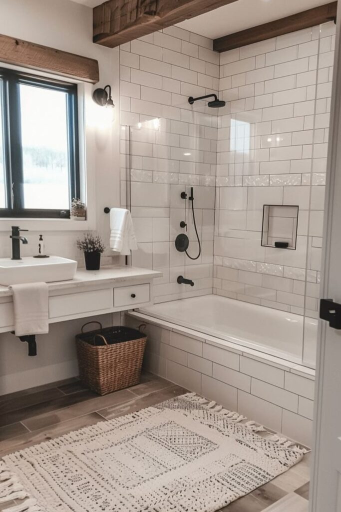 Farmhouse Bathroom Ideas: 35 Beautiful Designs for Every Home & Budget 3 Rustic Farmhouse Bathroom Ideas