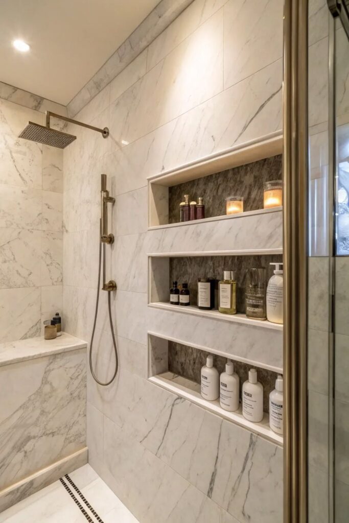 Bathroom Shelf Ideas: 45 Creative Storage & Shelving Ideas 4 Shower Shelf Ideas