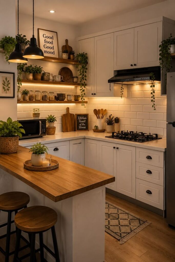 Small Kitchen Counter Decor Ideas