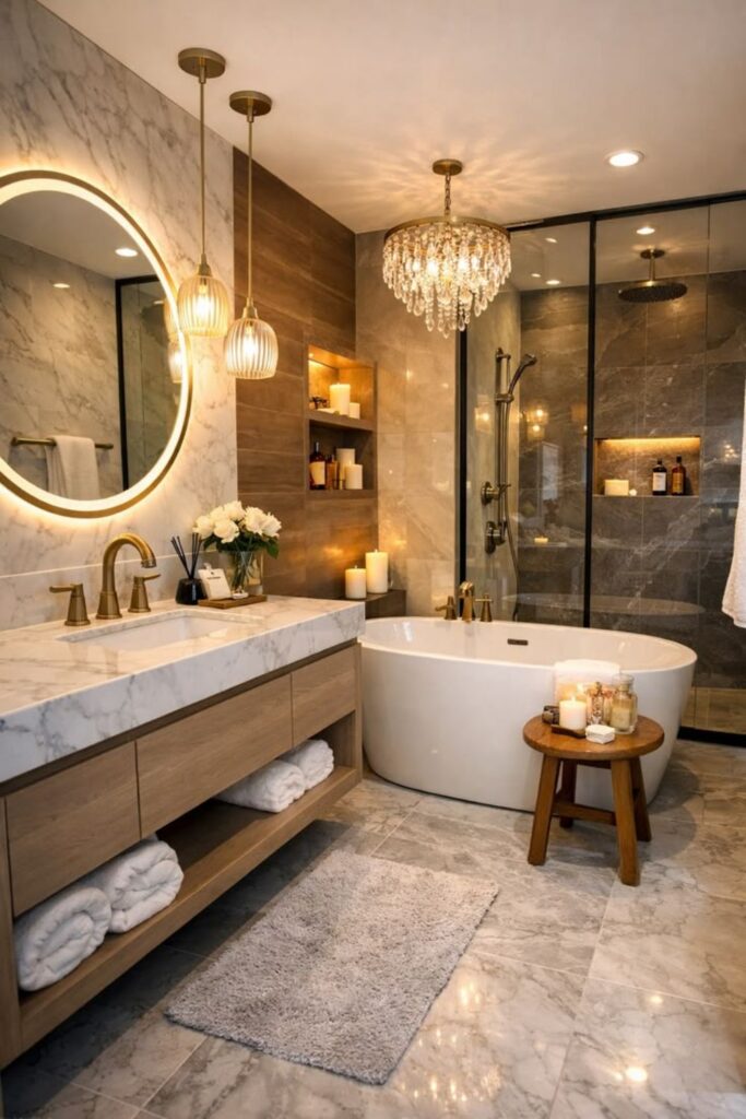 Spa-Inspired Master Bathroom Ideas