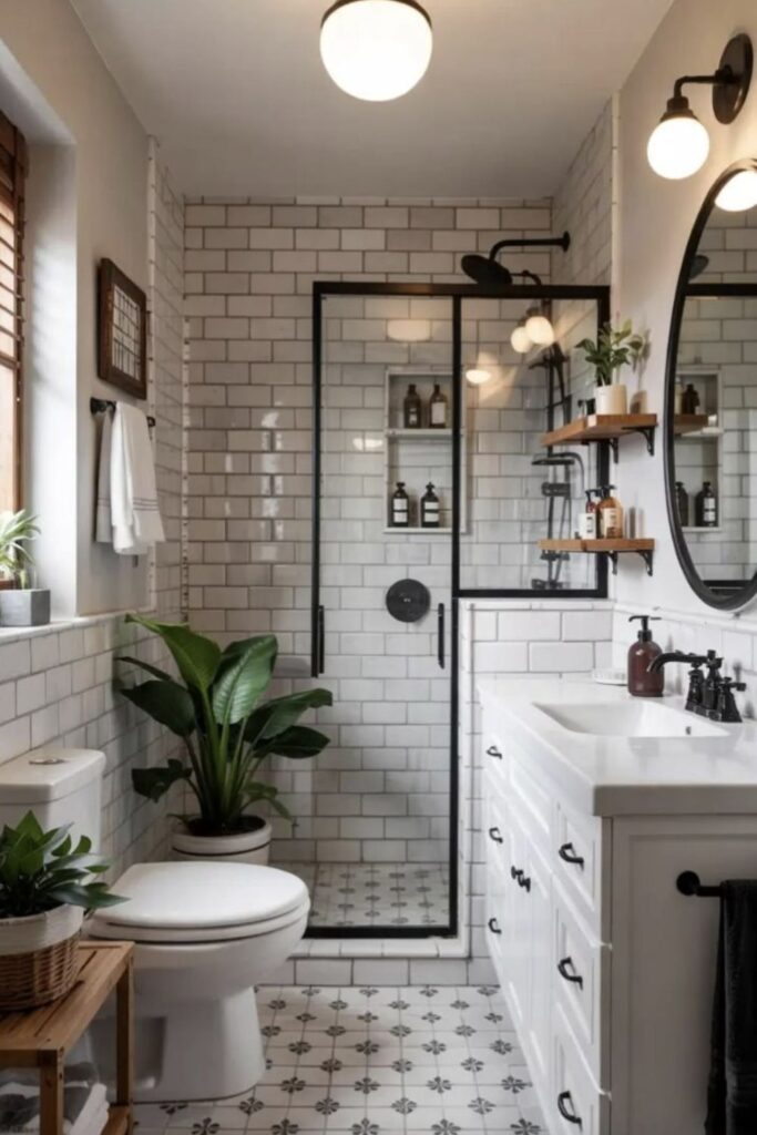 Best Small Bathroom Walk In Shower Ideas: 25 Stylish Designs to Maximize Space 3 Tile Ideas That Make Small Bathrooms Look Bigger