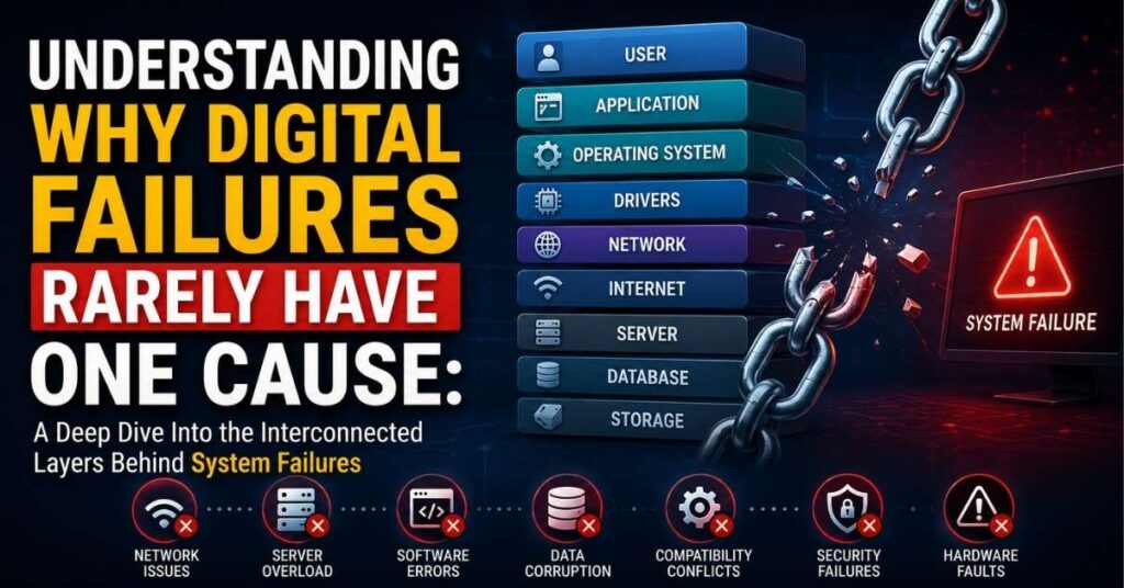 Understanding Why Digital Failures Rarely Have One Cause