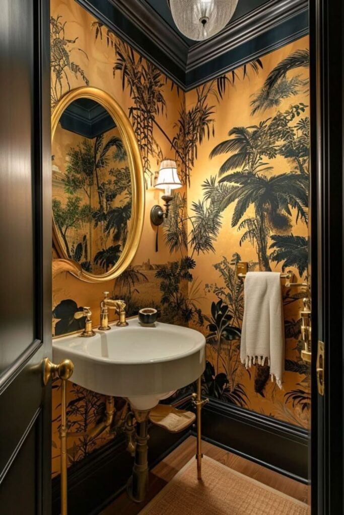 Where to Wallpaper in a Bathroom