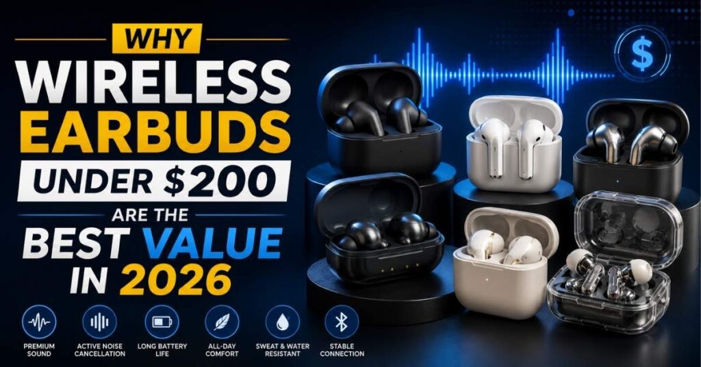 Why Wireless Earbuds Under $200 Are the Best Value in 2026